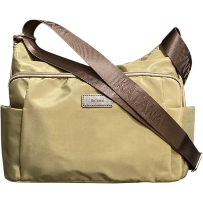 Katana střední textilní crossbody kabelka olivově 28614-17 zelená