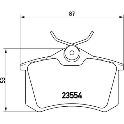 BREMBO Sada brzdových platničiek kotúčovej brzdy P85020X