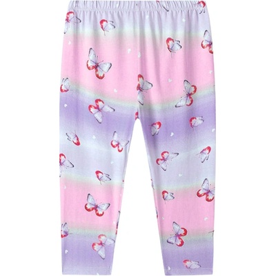 dívčí 3/4 legíny modrá/růžová Kugo SL3566