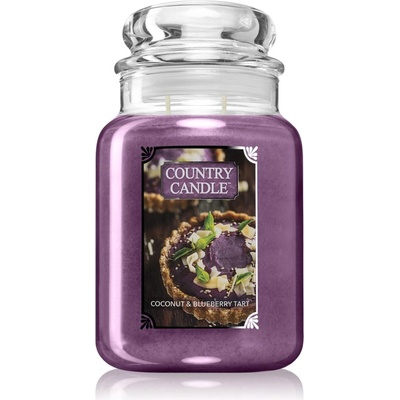 The Country Candle Company Coconut & Blueberry Tart ароматна свещ 680 гр