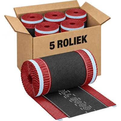 Eurovent Roll Ecco Hrebeňový pás 31 cm x 5 m RAL 3011 višňová 5 ks