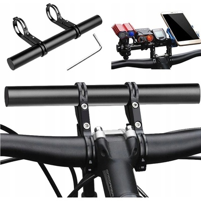 Držiak na riadidlá bicykel, motocykel čierna Trizand 14112