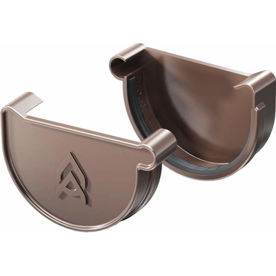 Gutta Aqua Čelo PVC žlabu pravé 125 mm tmavě hnědé