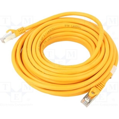 Lanberg PCF6-10CC-1000-Y patch, RJ45, cat.6, FTP, 10m, oranžový