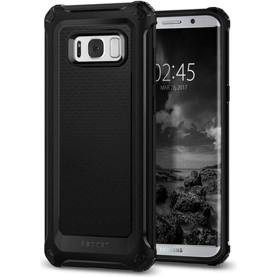 Spigen Rugged Armor Extra - термополиуретанов кейс с най-висока степен на защита за Galaxy S8 Plus (черен)