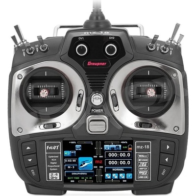 Graupner MZ-18 2,4GHz HOTT RC samotný výsílač – Zboží Mobilmania
