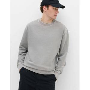Marks & Spencer Боядисан съитшърт от чист памук Marks & Spencer сиво Marks & Spencer | Siv | МЪЖЕ | S REG