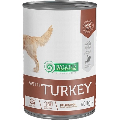 Nature's Protection Adult Dog with Turkey Sensitive Digestion- консерва за кучета с чувствително храносмилане- 400гр