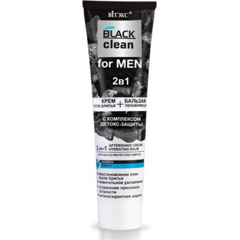 Belita Black Clean krém po holení a hydratačný balzam 2v1 s aktívnou Detox ochranou 100 ml