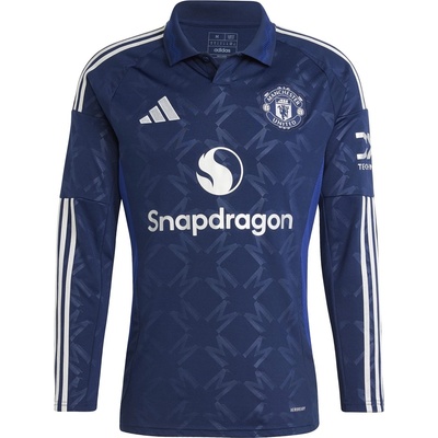 adidas Футболна фланелка Adidas Manchester United Away Long Sleeve Shirt Adults - Blue