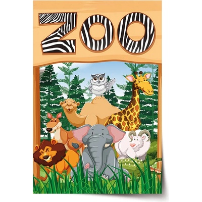 Sablio Plakát Zoo - 120x80 cm Varianta: Sablio Plakát Zoo - 120x80 cm