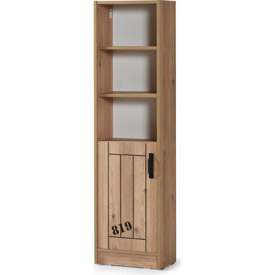 Шкаф с врата и рафтове Dark дъб