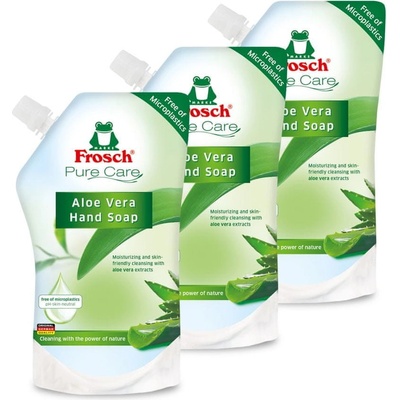 Frosch EKO tekuté mydlo Aloe vera náhradná náplň 3 × 500 ml