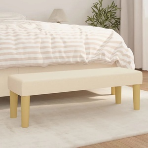vidaXL Пейка Крем 100 x 30 x 30 cm текстил (346657)