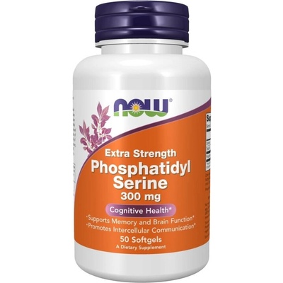 Now Foods Fosfatidylserin 300 mg Extra Strength 50 kapslí