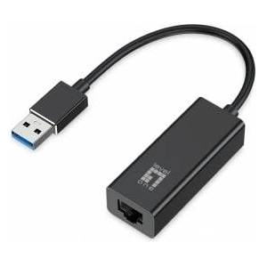 LevelOne LevelOne USB Gigabit Ethernet Adapter USB-0401 Gigabit USB Network Adapter, Wired, USB, Ethernet, 1000 Mbit/s, Black