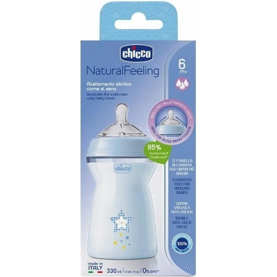 Chicco Lahev Naturalfeeling modrá 330 ml