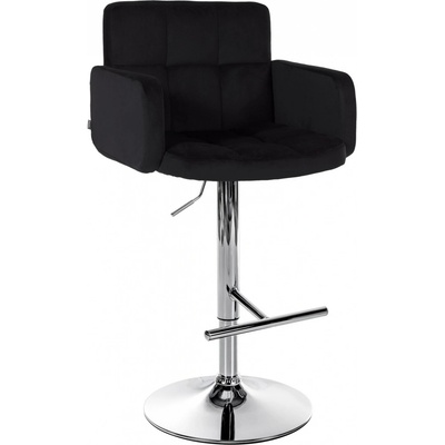 Design-shop Los Angeles chrom / samet černá