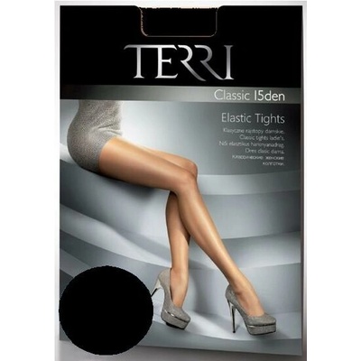 Terri CLASSIC15 DEN elastické punčochové kalhoty bez klínku nero černá