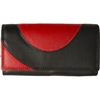 Image 1 of Delis Дамски портфейл, Yara PT1395, естествена кожа, черен/червен (PT1395)