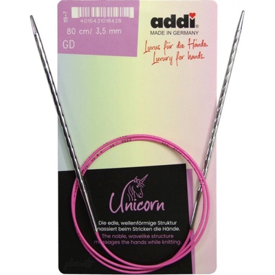 Addi Kruhové jehlice Unicorn 100 cm / 2,5 mm – Zboží Dáma