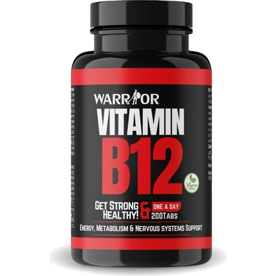 Warrior Vitamín B12 200 tabliet