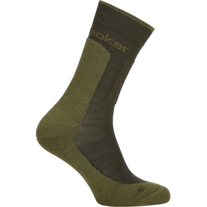 Icebreaker Мъжки туристически чорапи Icebreaker Merino Hike+ Medium Crew Walking socks - Dark Loden / Sphagnum - размер 42-44 (EU) (201-9228-1012)