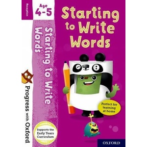 Progress with Oxford: Starting to Write Words | JONES (ISBN: 9780192780706)