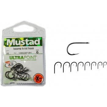 Mustad Iseama Twist Hook vel.4 10 ks