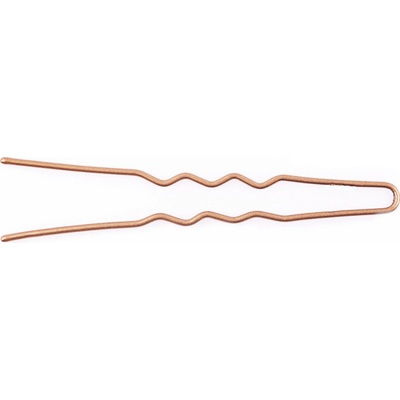 Vlnitá vlásenka Duko 652Z - 6,5 cm, zlatá - 20 ks