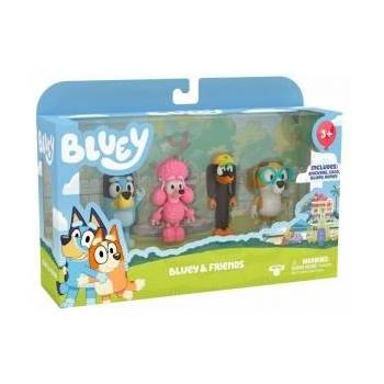 TM Toys Playset Moose Toys Bluey & Friends 4 Pieces