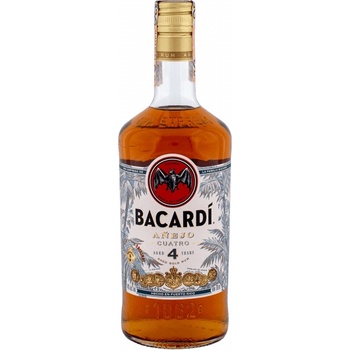Bacardi Anejo Cuatro 4y 40% 0,7 l (čistá fľaša)