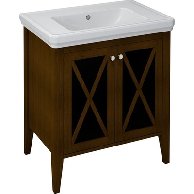 Sapho Cross koupelnová skříňka pod umyvadlo 70 x 81 x 47 cm buk hnědá CR375