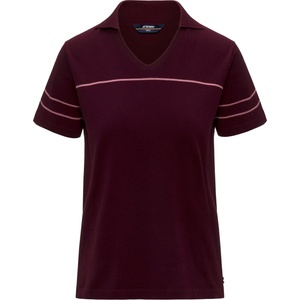 K-Way Дамска поло тениска K-Way Women's Mazardy Stripes Polo shirt - Violet Burnished / Violet (916-6719-0111)