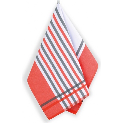 Bellatex Proužek 50 x 70 cm červená šedá – Zboží Dáma