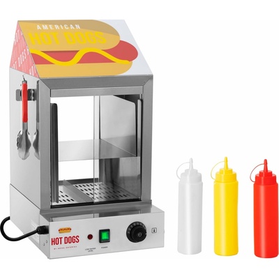 Royal Catering Ohřívač hotdogů - 100 párků- 25 rohlíků - 1 000 W RCHW 1000H