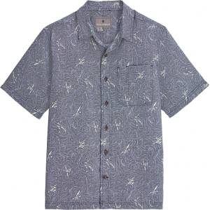 Royal Robbins Мъжка риза с копчета Royal Robbins Camino Pucker S/S Shirt - Naval Kayaker Pt - размер XXL (033-2703-0615)