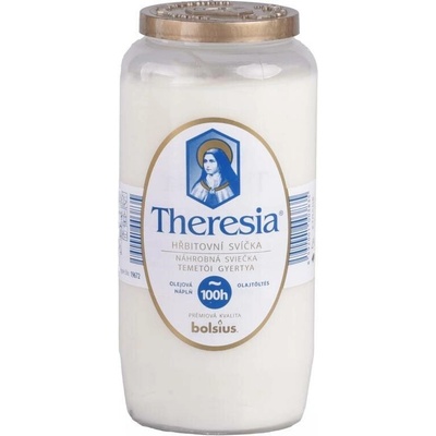 Bolsius Theresia kompozitní bílá 320 g