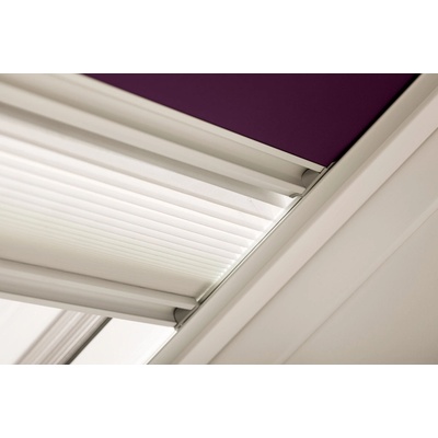 VELUX DFD Premium teplá sivá/biela 4574/1016 SWL, UK10 134x160 cm