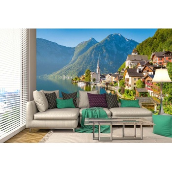 DIMEX ART s. r. o Самозалепваща се флизелинова фототапета изглед към халщат 375 x 250 см