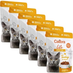 Calibra Cat Life Възрастен Пуйка в сос 6 x 85 г