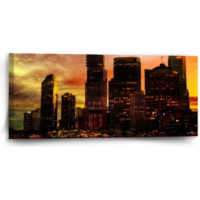 Sablio Obraz Mrakodrapy - 110x50 cm
