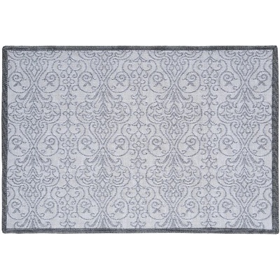 SCANquilt prostírání motiv Lurex ornament bílostříbrná 30x45cm