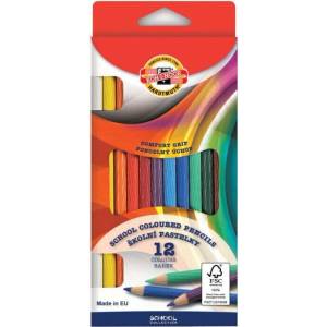 KOH-I-NOOR School Coloured Pencils Ком лект моливи за деца 12 бр (2112012001KS)