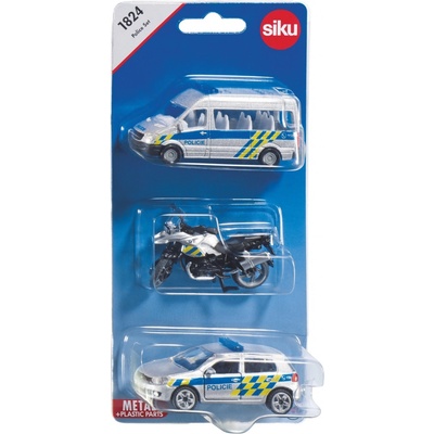 SIKU Sada 3 policajné autá česká verzia