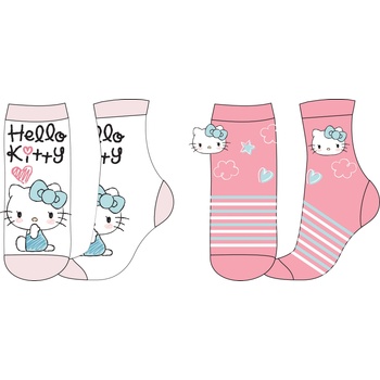 EPlus Комплект от 2 чифта детски чорапи Hello Kitty Размерът на чорапите: 27-30