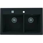 Alveus Композитна мивка Alveus Atrox 50 черна 79x50 см (1132002) Мивка за вграждане
