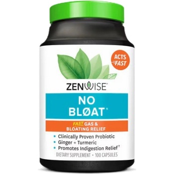 Zenwise No Bloat | with Bacillus subtilis, Enzymes & Herbs [100 капсула]