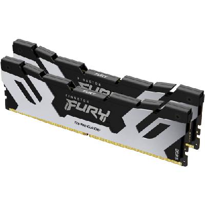Operační paměť Kingston FURY 96GB KIT 6000MT/s DDR5 CL32 Renegade Silver XMP (KF560C32RSK2-96)