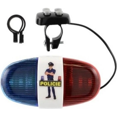 Teddies Svetlo policajné na bicykel so svetlom a zvukom